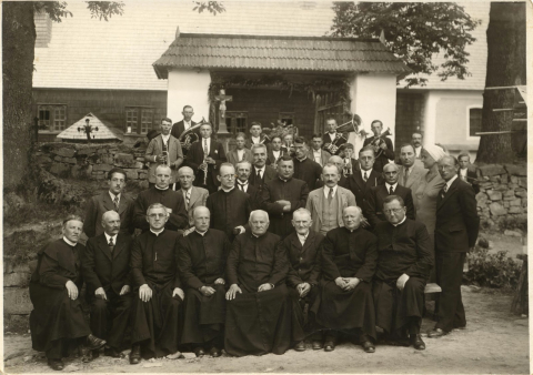 Księża w Orawce, 1935 r.