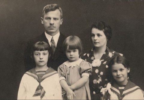 Rodzina Józefa Ostafina, 1938 r.